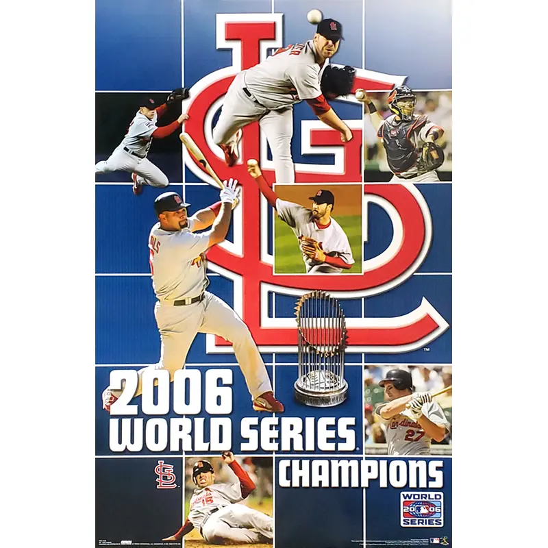 St. Louis Cardinals 2006 World Series Champs Commemorative Poster - Costacos Sports