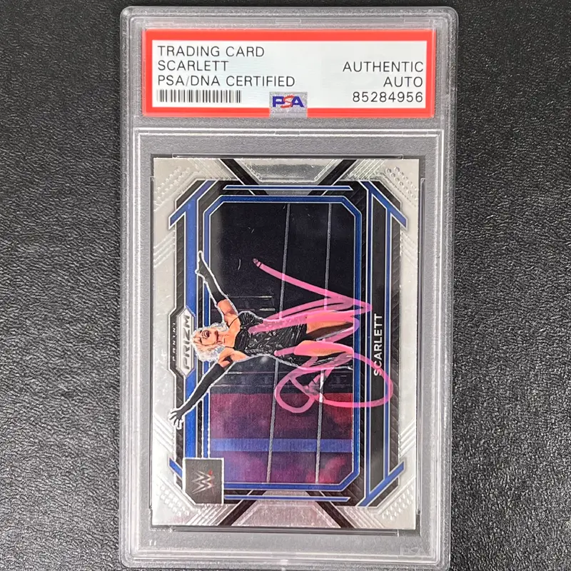 2023 Panini Prizm Smackdown #69 Scarlett Signed Card PSA/DNA Slabbed AUTO WWE