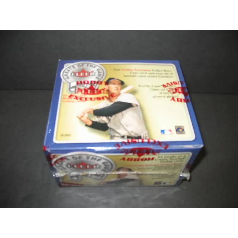 2001 Fleer Greats of the Game Baseball Box (Hobby)