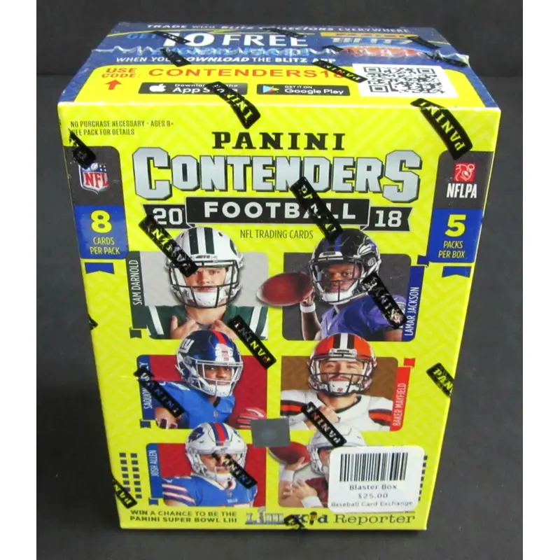 2018 Panini Contenders Football Blaster Box (5-8)