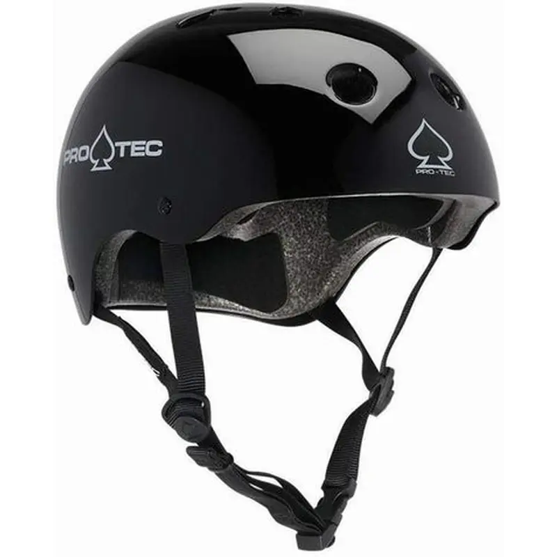 New Protec Classic Black Gloss Skate Helmet Small
