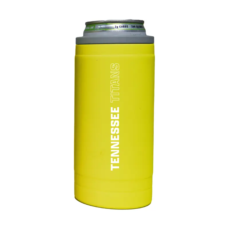 Tennessee Titans 12oz Cru Stacked Soft Touch Slim Coolie
