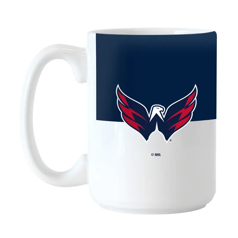 Washington Capitals Color Block 15 oz Sublimated Mug
