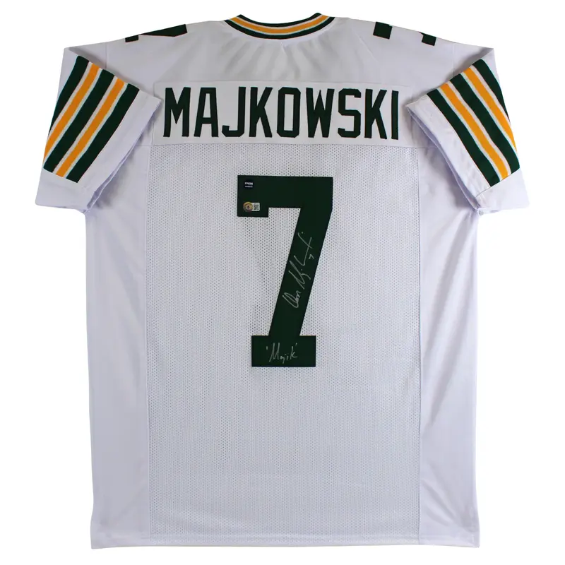 Don Majkowski "Magik" Authentic Signed White Pro Style Jersey BAS Witnessed