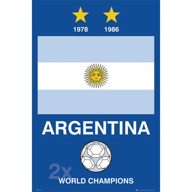 Argentina "2x World Champions" - GB Posters 2007