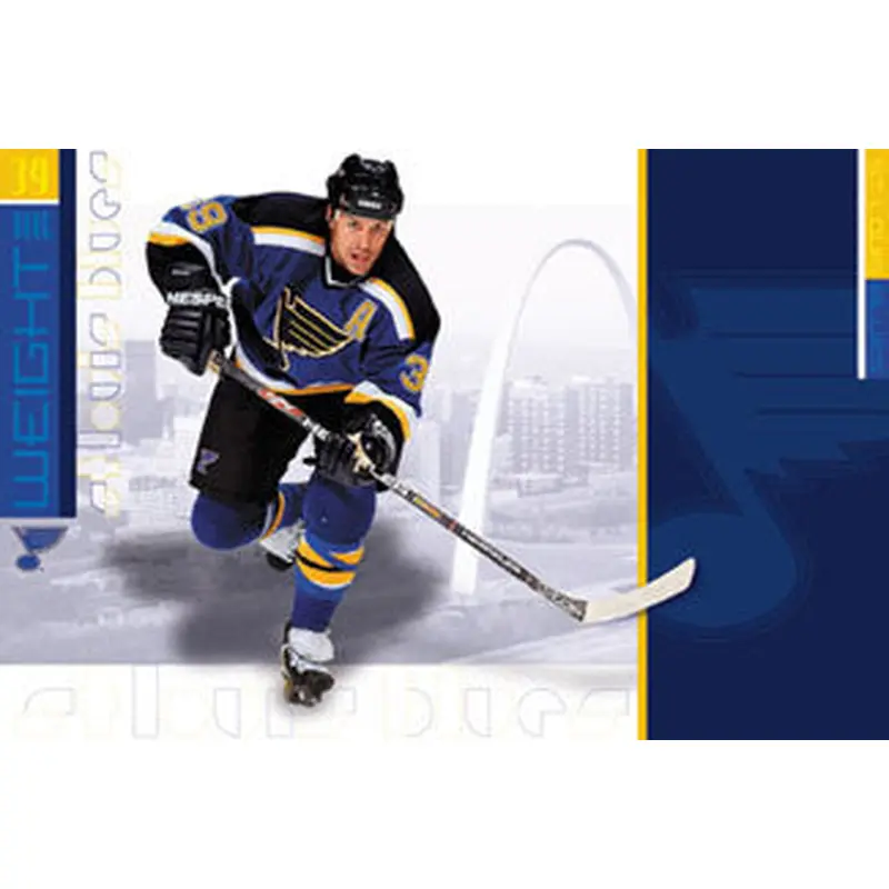 Doug Weight "Blue Heaven" St. Louis Blues NHL Hockey Poster - Costacos 2001