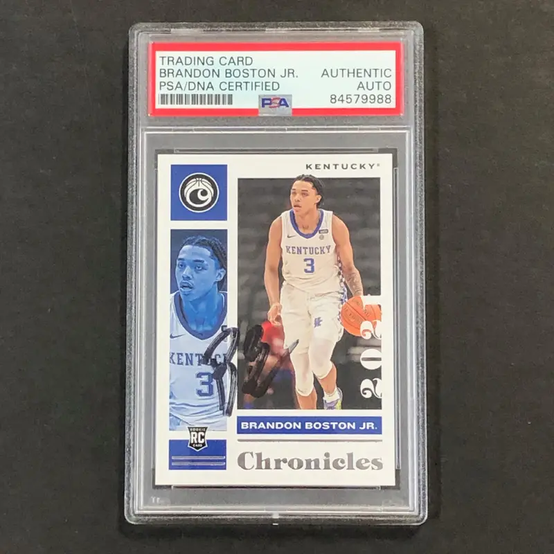 2021 Panini Chronicles #25 Brandon Boston Jr Signed Card AUTO PSA Slabbed RC Kentucky