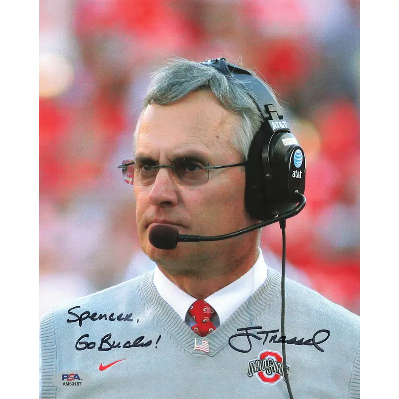 Jim Tressel signed 8x10 Photo PSA/DNA Ohio State Autographed