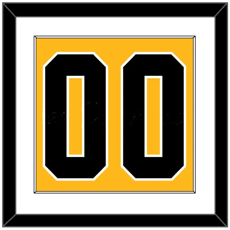 Pittsburgh Number (Back) - Alternate Gold (2018-2021) - Single Mat 1