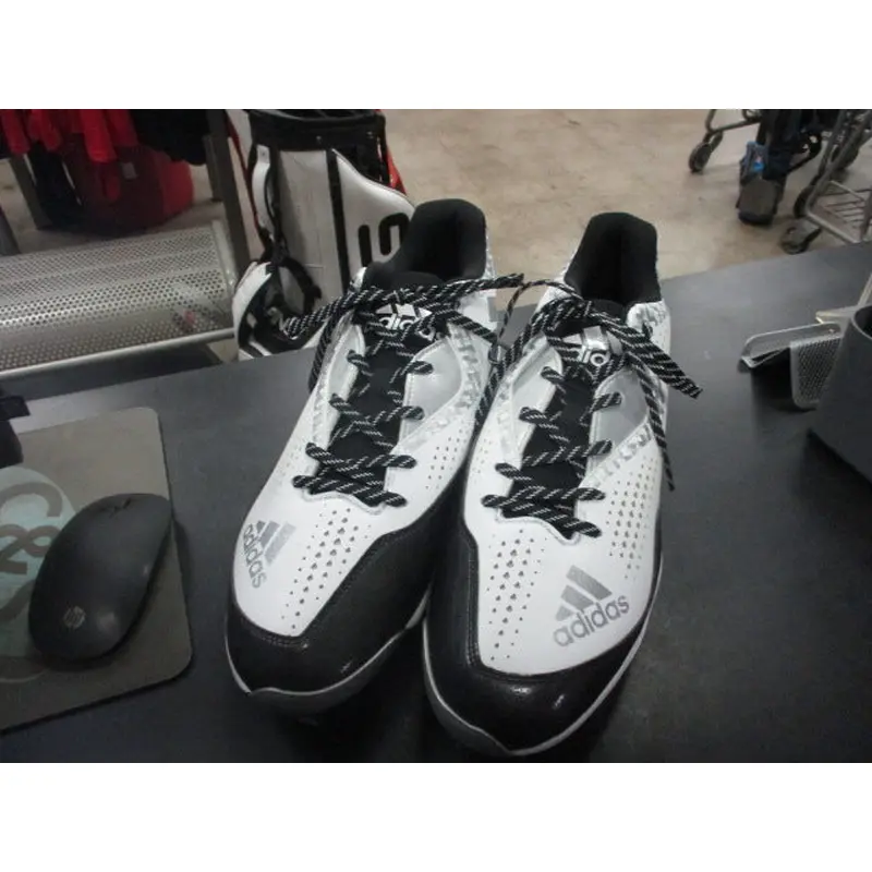 Used Adidas Metal Baseball Cleats Size 15