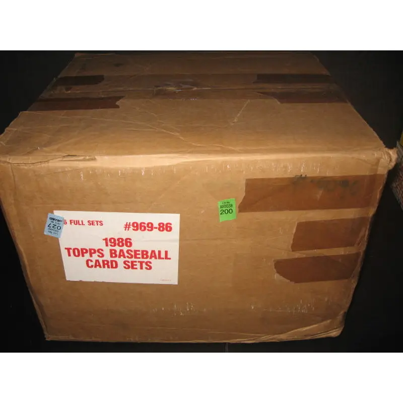 1986 Topps Baseball Factory Set Case (Brown) (16 Sets)