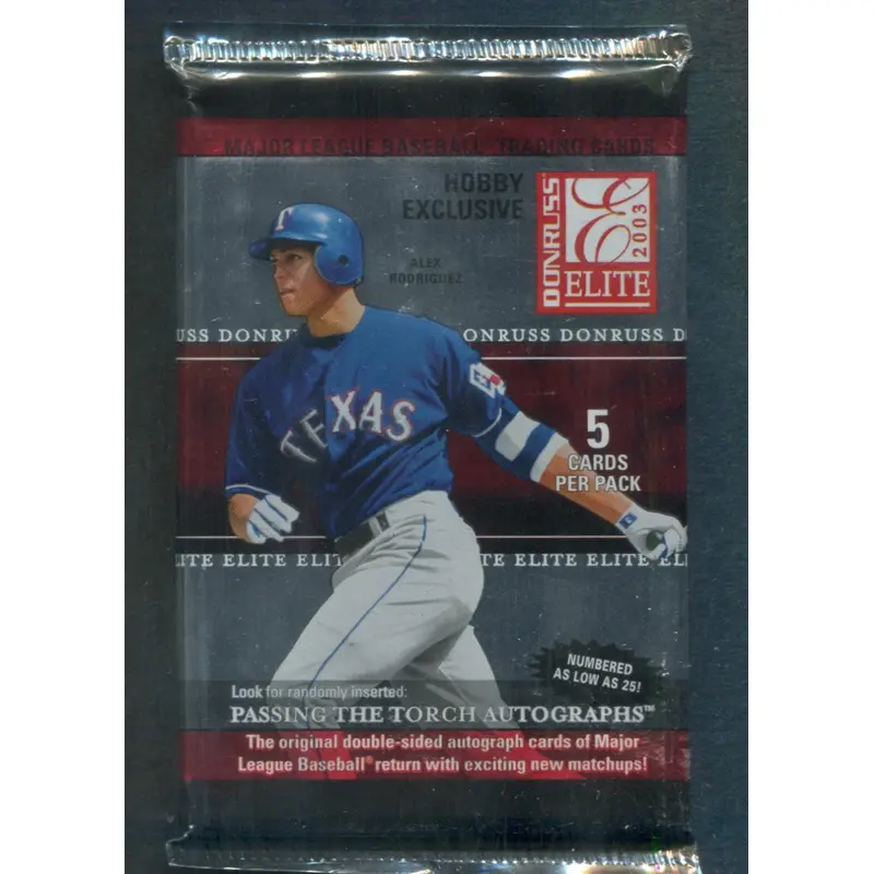 2003 Donruss Elite Baseball Unopened Pack (Hobby) (5)