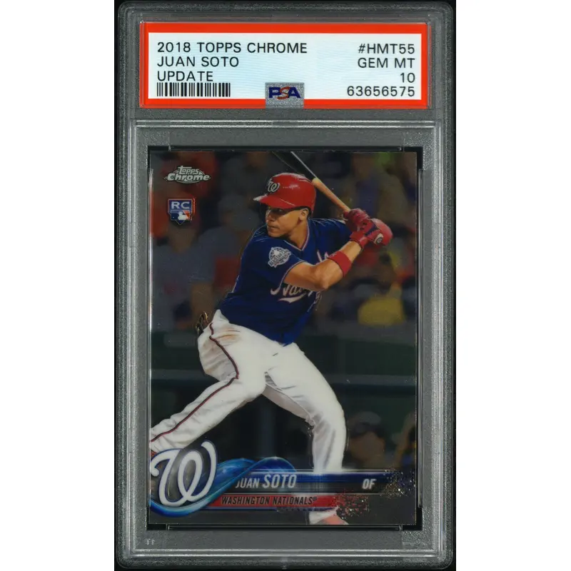 Juan Soto 2018 Topps Chrome #HMT55 PSA 10 Gem Mint 6575