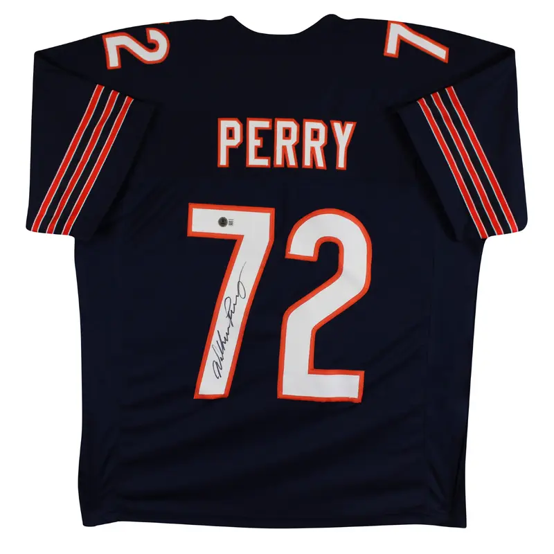 William Perry Authentic Signed Navy Pro Style Jersey Autographed BAS Witnessed