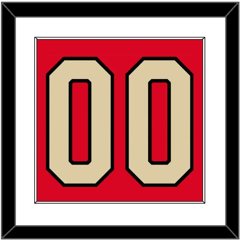 Canada Mens Hockey Number - 2025 4 Nations Red - Single Mat 1