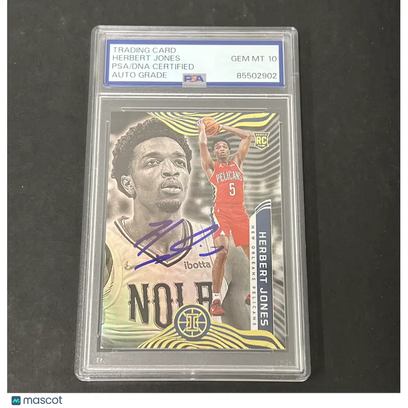 2021-22 Panini Illusions #183 Herbert Jones Rookie signed card PSA Auto 10