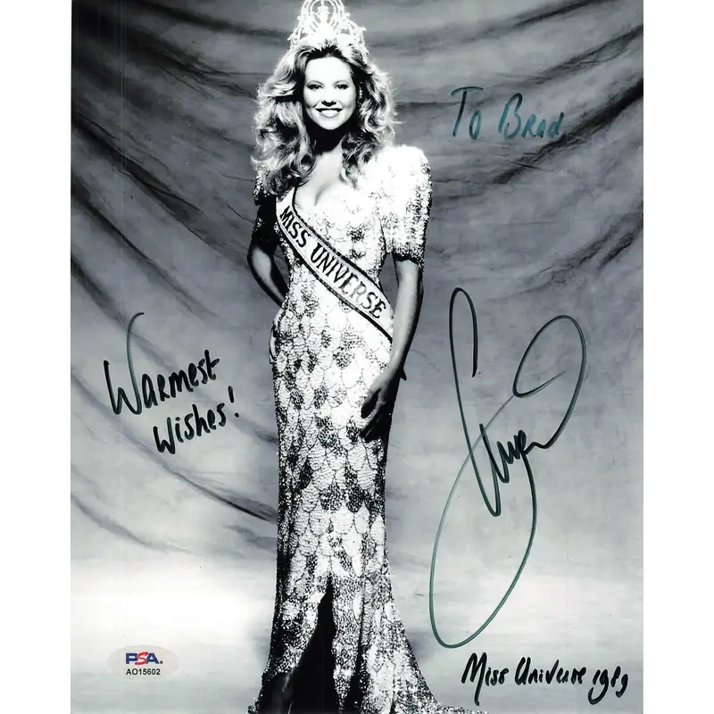 Angela Visser Signed 8x10 photo PSA/DNA Actress/Model