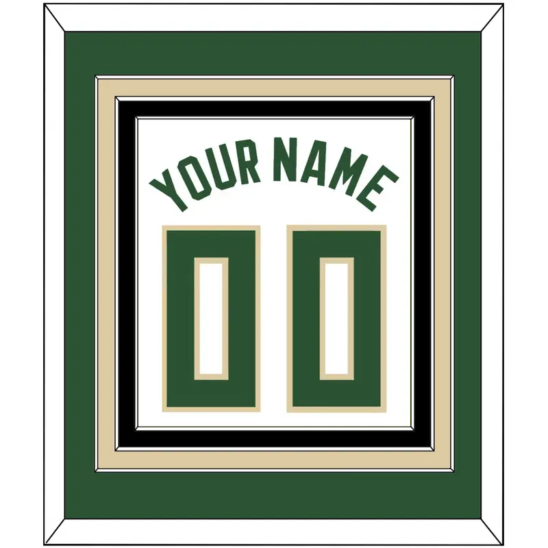 Milwaukee Name & Number - White Association - Triple Mat 2