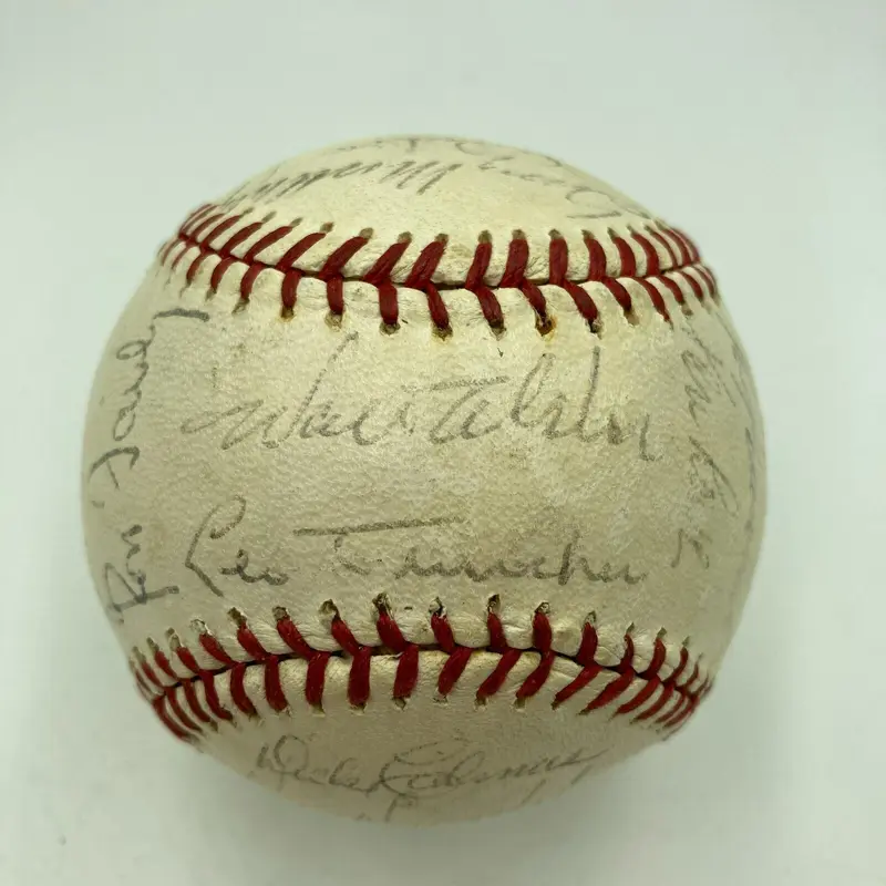1963 Los Angeles Dodgers World Series Champs Team Signed Baseball JSA COA