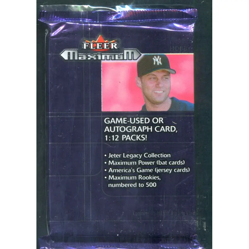 2002 Fleer Maximum Baseball Unopened Pack (Hobby) (15)