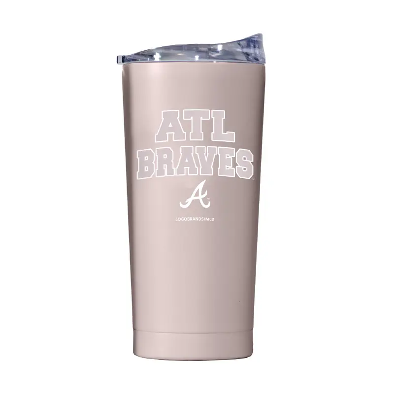 Atlanta Braves 20oz Stencil Powder Coat Tumbler
