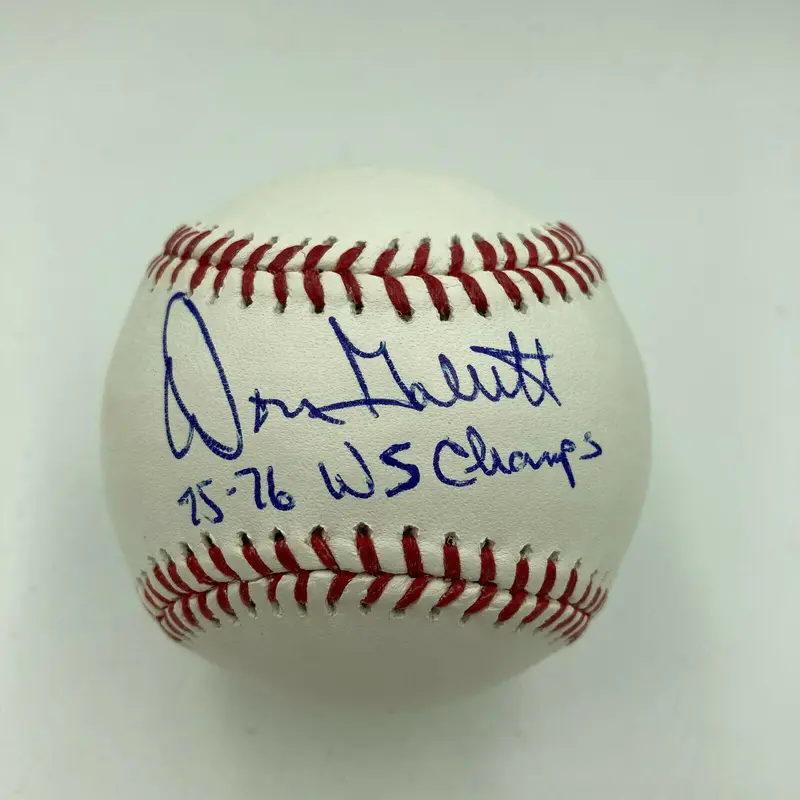 Don Gullett 1975-76 World Series Champs Signed MLB Baseball JSA COA