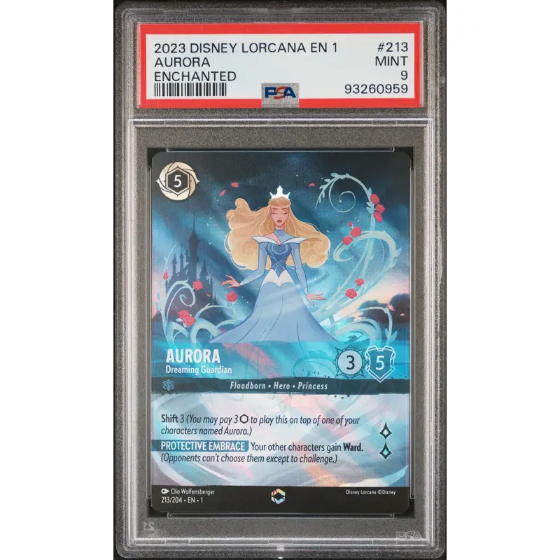 Aurora 2023 Disney Lorcana Enchanted PSA 9 Mint