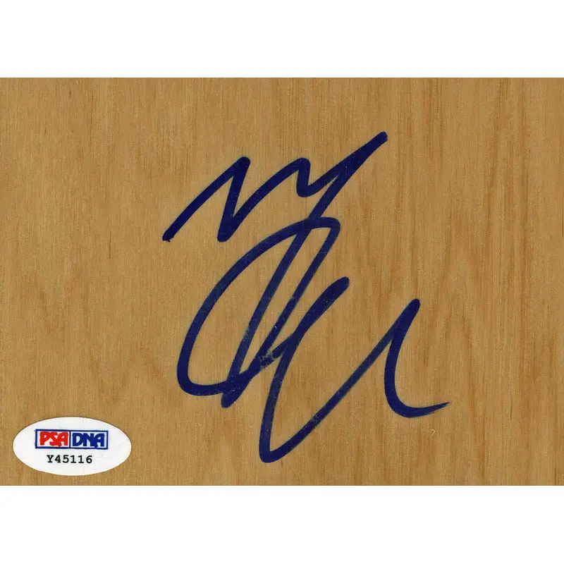 Heat Mario Chalmers Authentic Signed 3.5x5 Floorboard PSA/DNA #Y45116