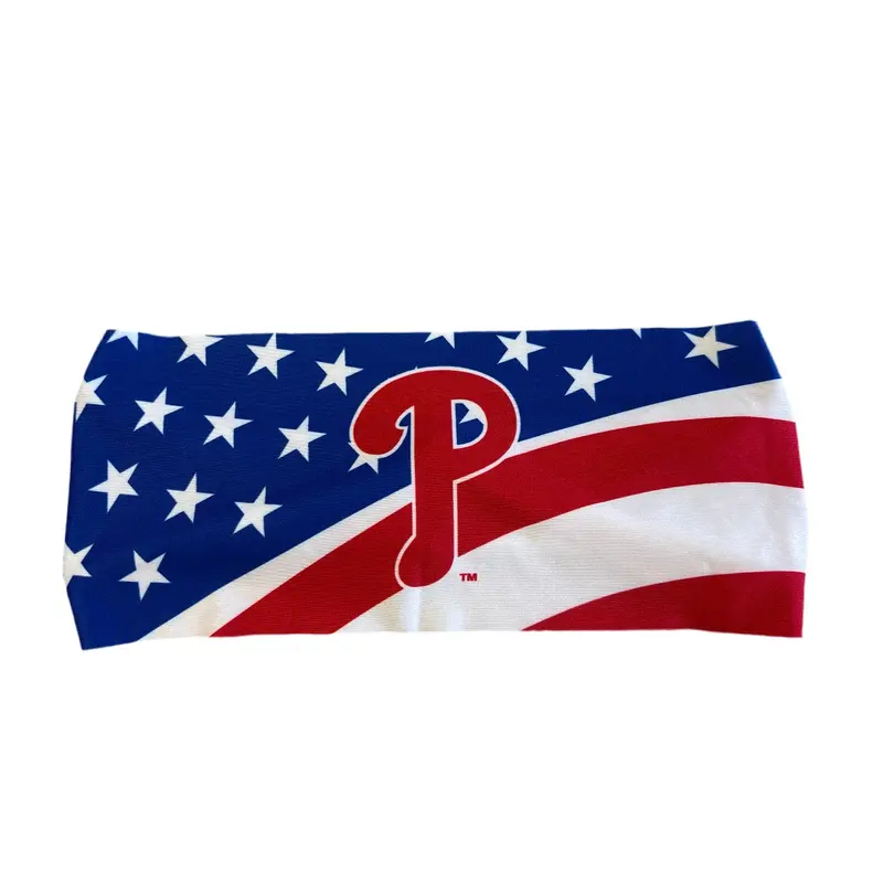 Vertical Athletics Phillies Cooling Headband Cap Logo Stars and Stripes