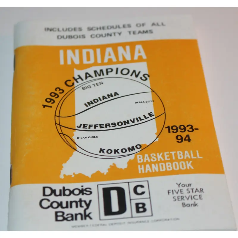 1993-94 Indiana Basketball Handbook