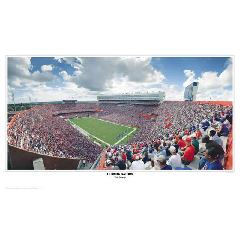 Florida Gators "The Swamp" Gameday Panoramic Poster - Sports Photos Inc. 2005
