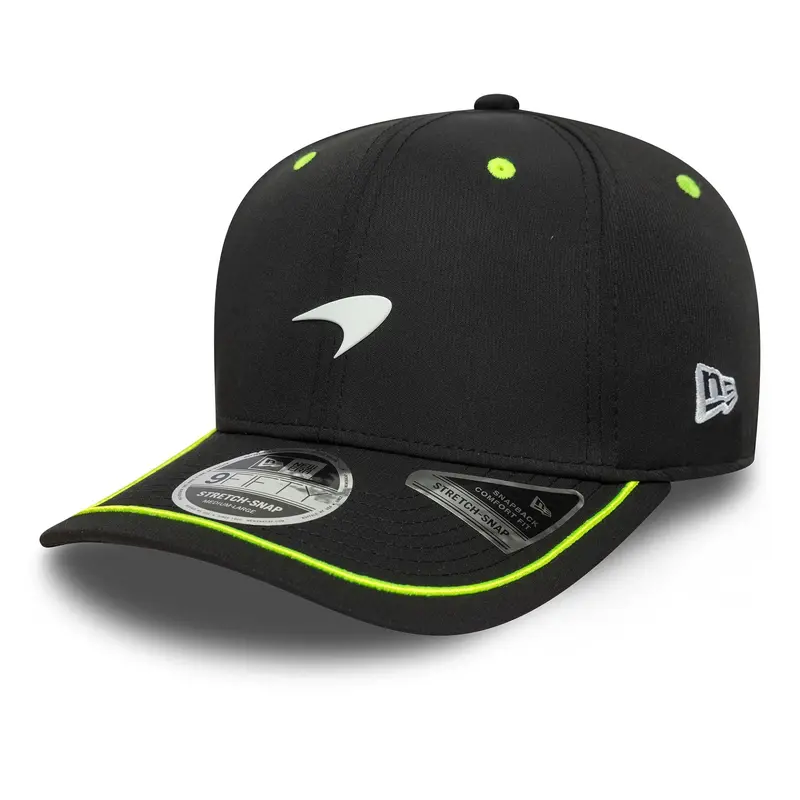 McLaren Racing Pop Black 9FIFTY Stretch Snap Adjustable Cap