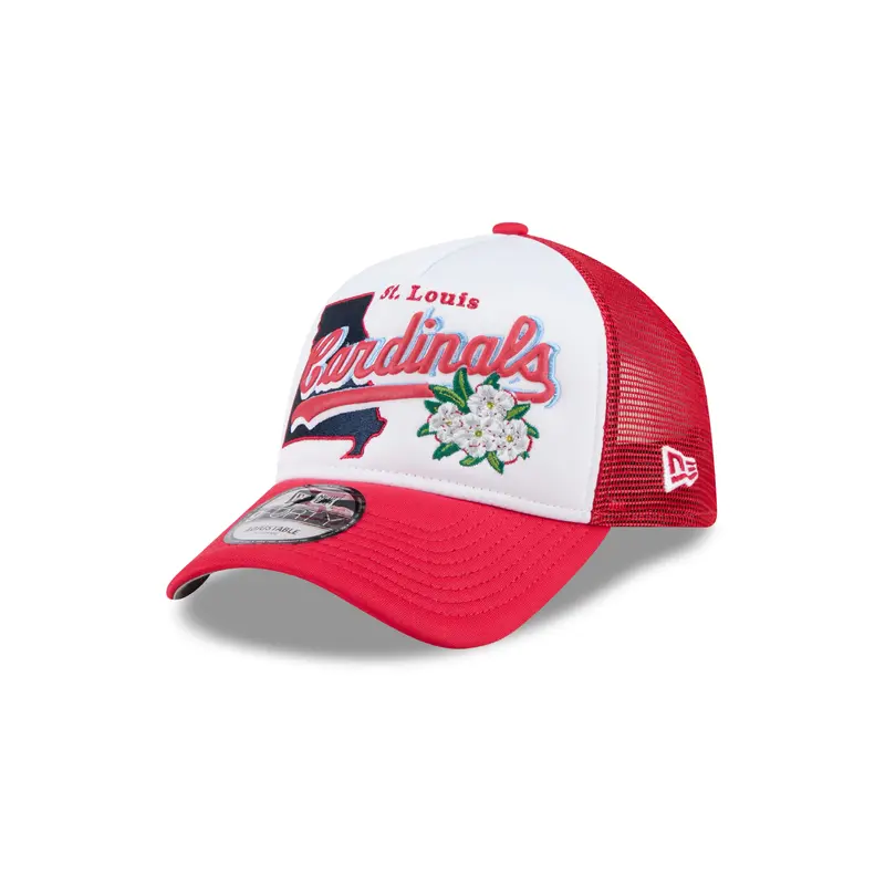 New Era - St. Louis Cardinals - STATE FLOWER - Trucker Cap - White/Red
