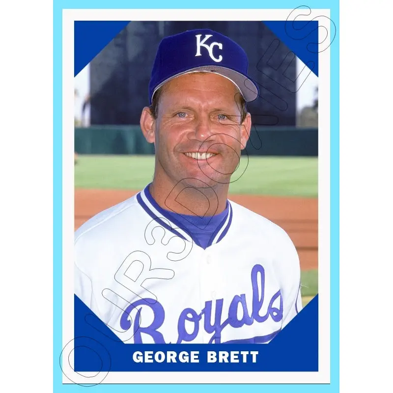 George Brett 1960 Fleer Custom Card - 4195