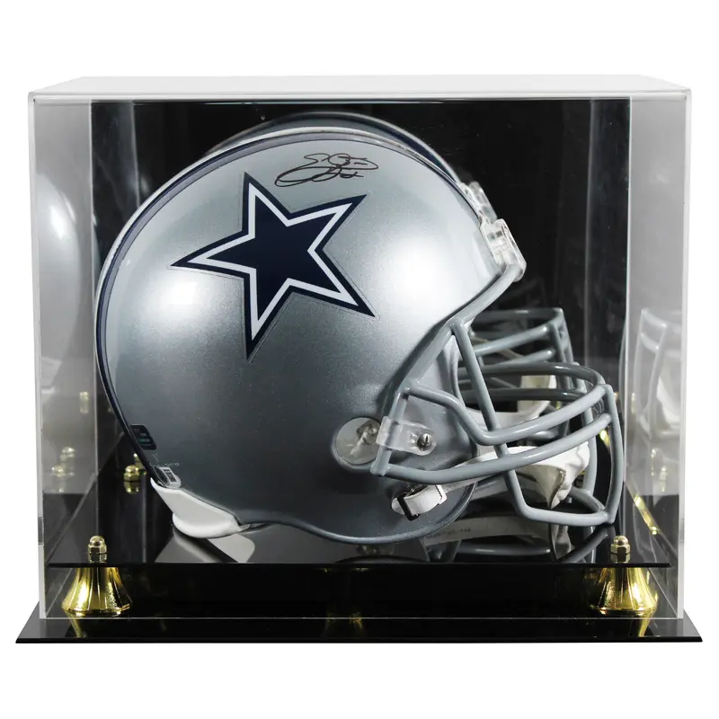 Cowboys Emmitt Smith Signed VSR4 Full Size Rep Helmet W/ Case BAS Witnessed