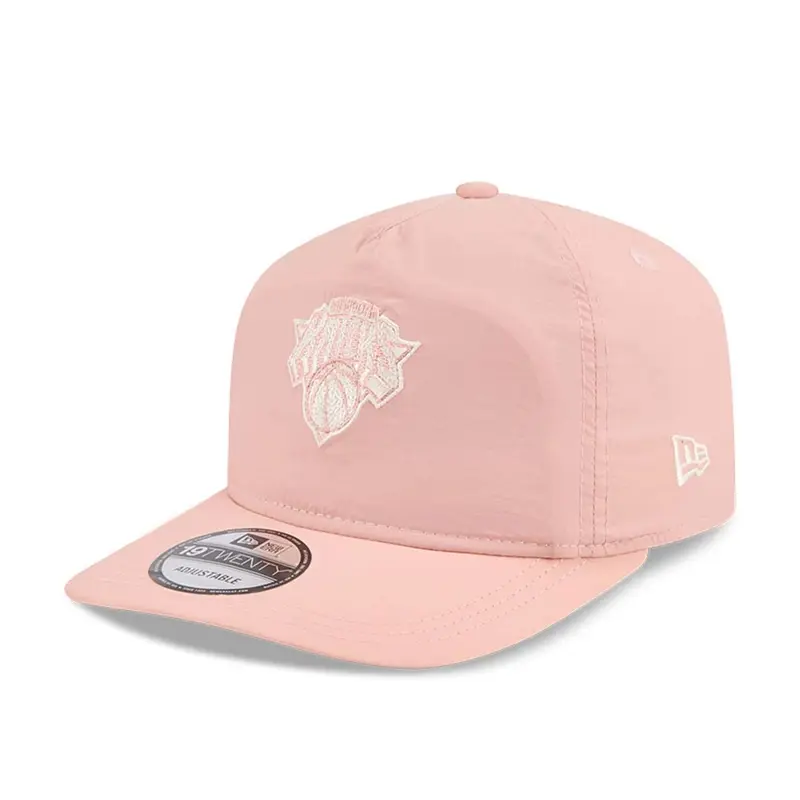 New York Knicks NBA Blush Crinkle Pastel Pink 19TWENTY Adjustable Cap