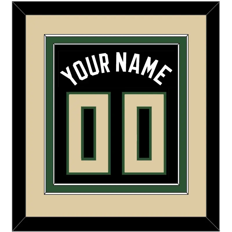 Milwaukee Name & Number - Black Statement - Double Mat 2