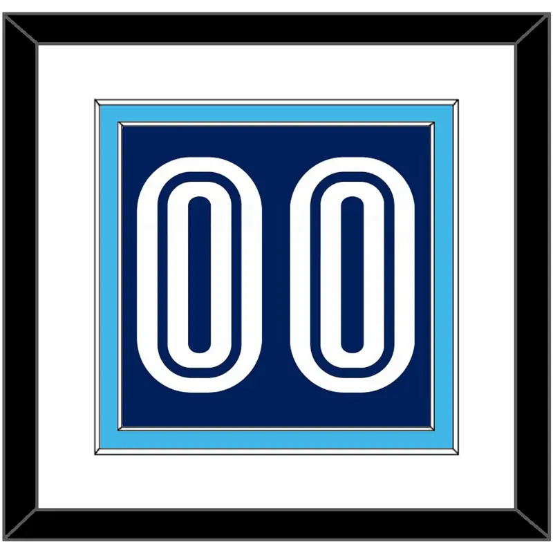 Villanova Basketball Number - Road Blue (2005-2007) - Double Mat 1