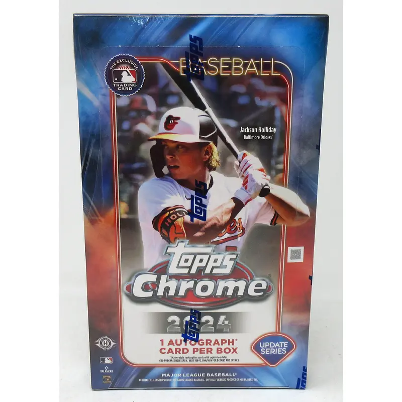 2024 Topps Chrome Baseball Update Series Box (Hobby) (24/4)
