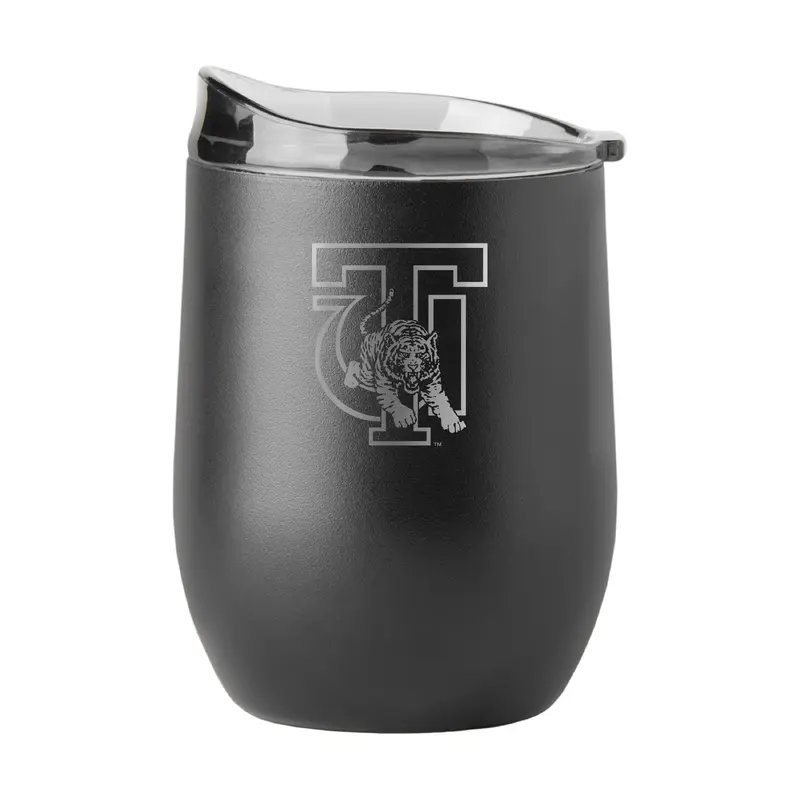 Tuskegee 16oz Gun Metal Black Powder Curved Beverage