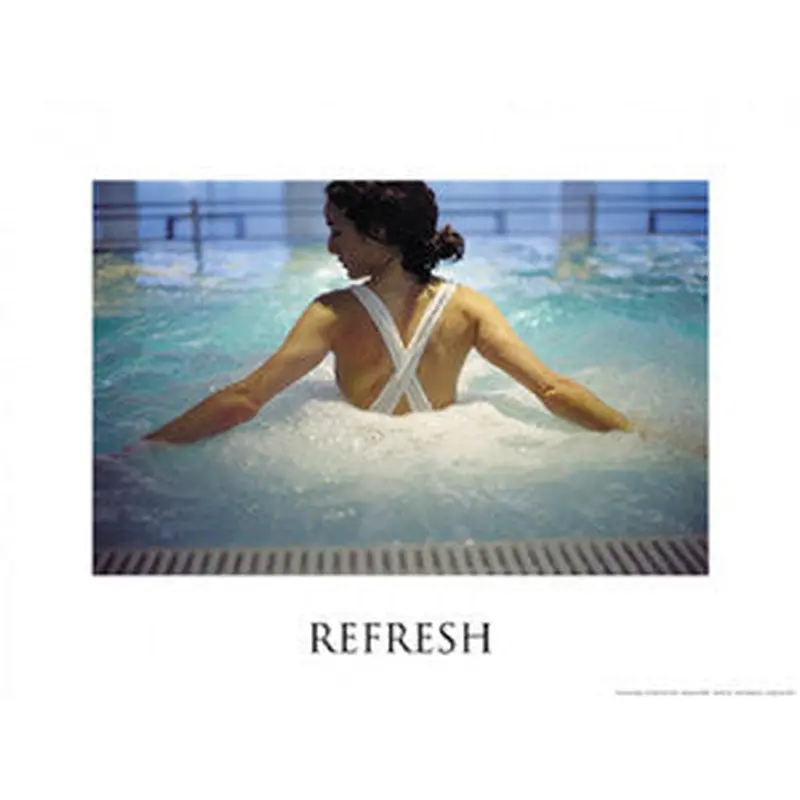 Spa Series "Refresh" Inspirational Poster Print - Fitnus Corp.