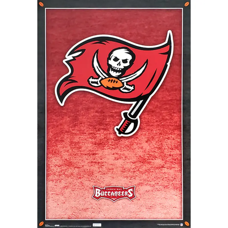 Tampa Bay Bucs Official NFL Football Team Logo Poster - Costacos Sports Inc.