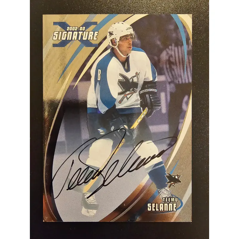 2002-03 In the Game Be A Player Signature Series - Signatures Teemu Selanne #116