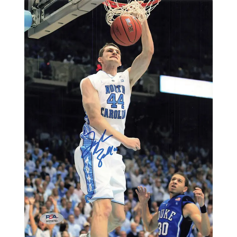 Tyler Zeller signed 8x10 photo PSA/DNA NC Tar Heels Autographed