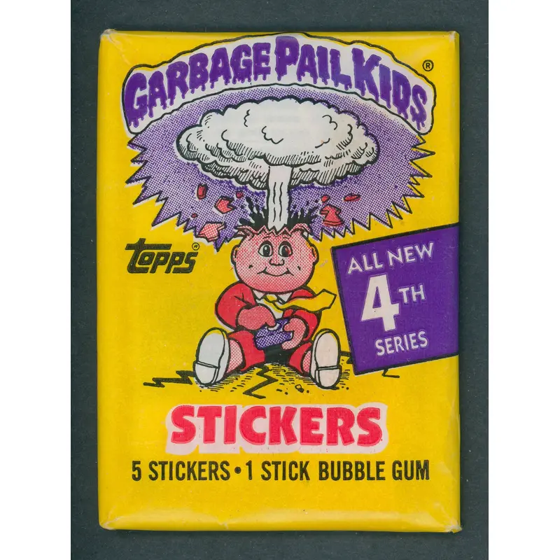 1986 Topps Garbage Pail Kids Series 4 Unopened Wax Pack (w/o price) (White Cloud)