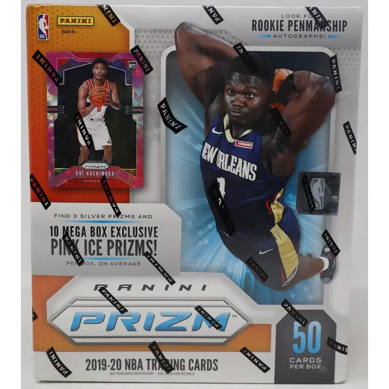 2019/20 Panini Prizm Basketball Mega Box (Walmart) (50 Cards)