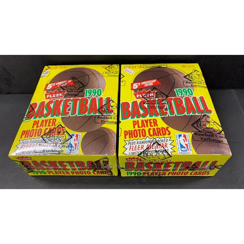 Flash Sale Friday:  (Lot of 2) 1990/91 Fleer Basketball Unopened Wax Boxes (FASC)