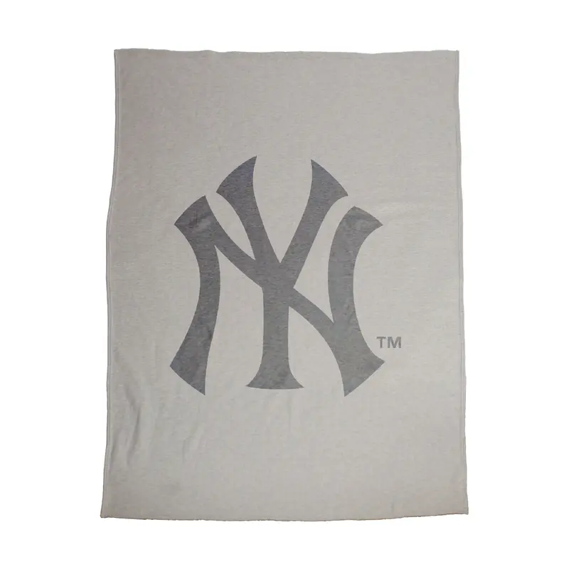 NY Yankees Oversized Logo Sublimated Sweatshirt Blanket