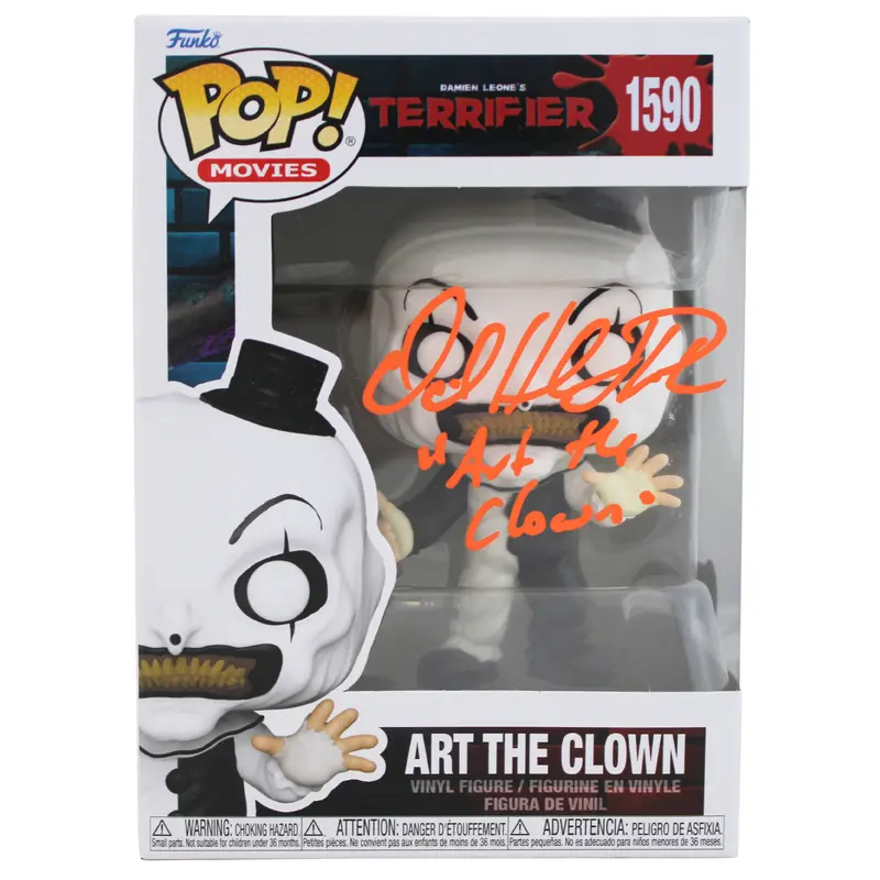 David Howard Thornton "Art the Clown" Signed #1590 Funko Pop Vinyl Figure BAS