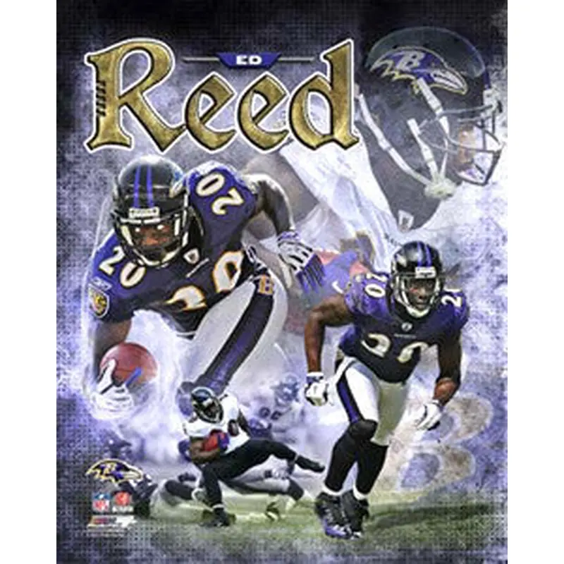 Ed Reed "Superstar" Baltimore Ravens Premium Poster Print - Photofile 16x20